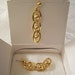 Bead Ring Pierced Earrings Gold Tone Vintage Avon Golden Drop Dangles
