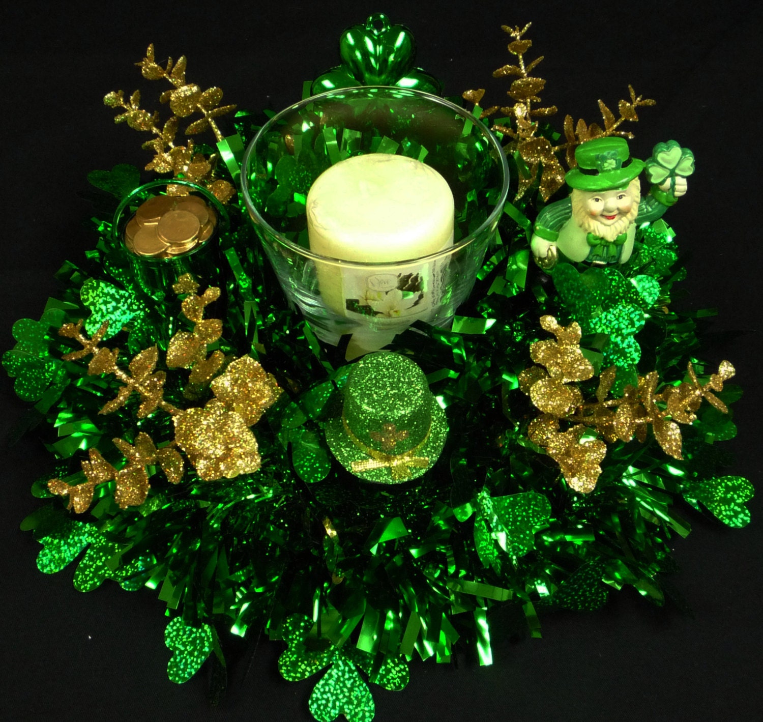 ON SALE 15% OFF Happy St Patricks Day Irish Decor Table