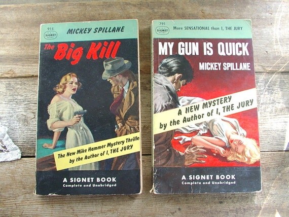 Mike Hammer MICKEY SPILLANE Mystery Novels by OurVintageHouse