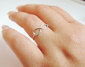 infinity ring, Sterling silver infinity, eternal ring, infinite ring,