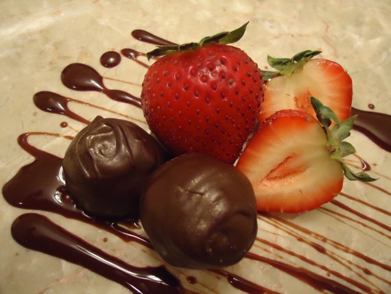 Strawberry Balsamic Chocolate Truffles Il_570xn
