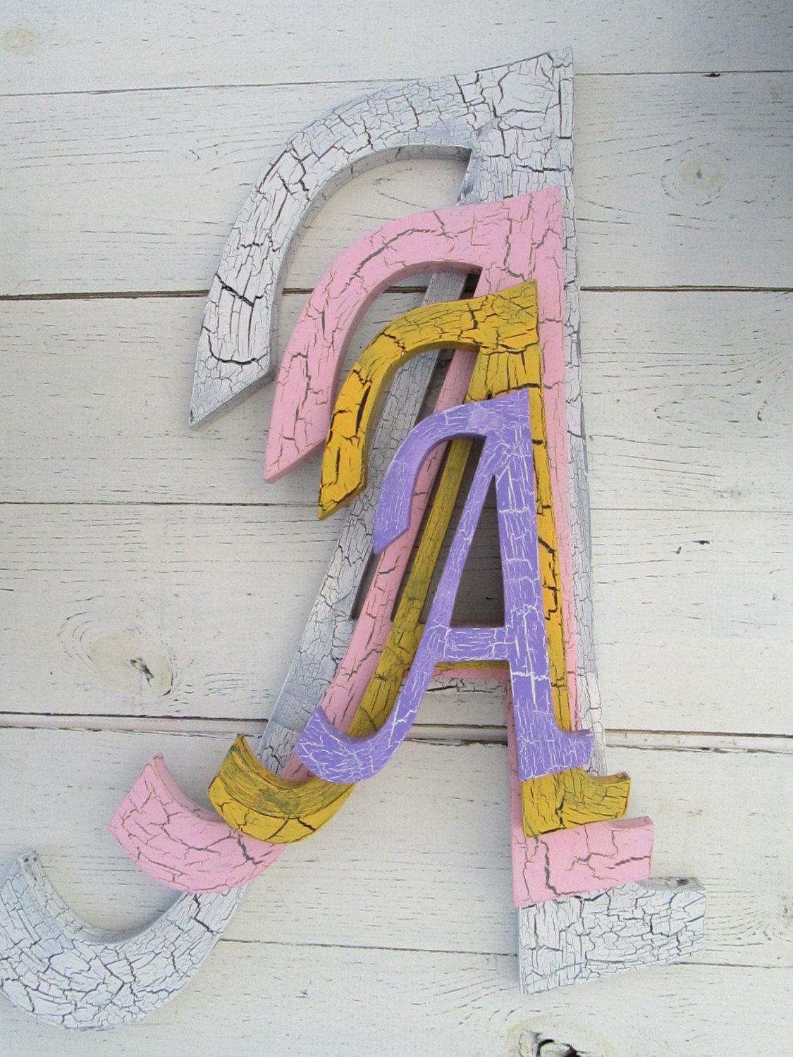 Large Wooden Letters for Wall Hanging 16 inch by SouthernMadeSigns