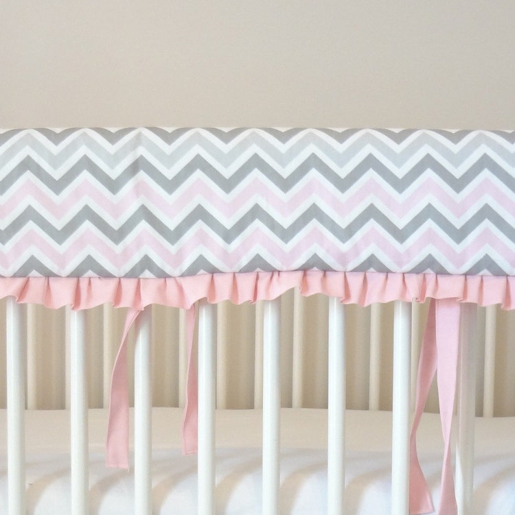 51 by 15 long Custom front Crib Rail cover. by babymilanbedding