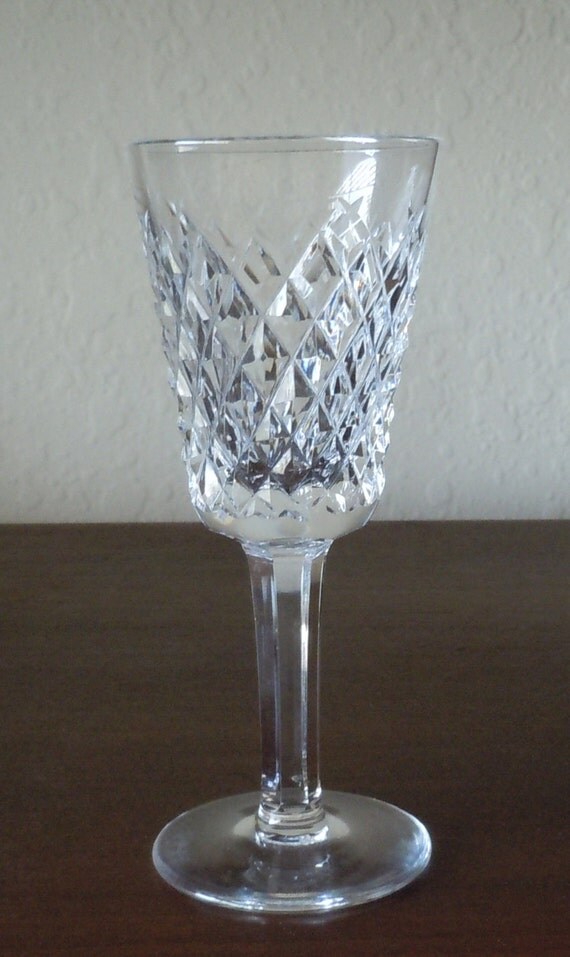 Waterford Crystal Three Small Liqueur/Cordial Glasses and One