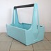 Industrial storage...... metal tool box....... tall handle .......aqua