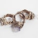 SALE Bronze Mine Ring, Amethyst or Crystal.