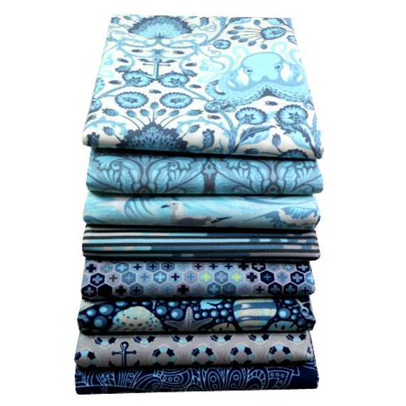 Tula Pink Half Yard Fabric Bundle SALT WATER for Free Spirit