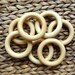 RESERVED Wooden Teething Rings for Baby, Lot of 10