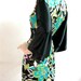 BIG SALE from USD 45 - Silk Satin Kimono Robe in Black Floral Short Kimono Gift for Her Bridesmaid Robes Wedding Robes Loungwear