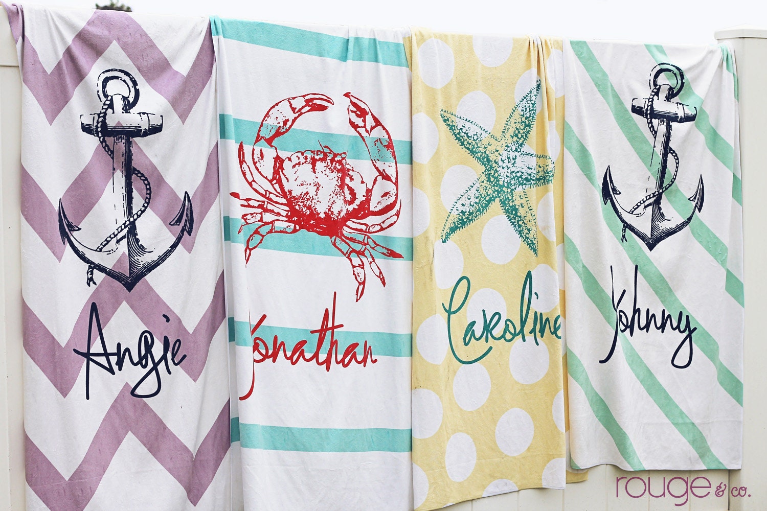 SEASIDE beach towel huge 30x60 ultrasoft microfiber velour