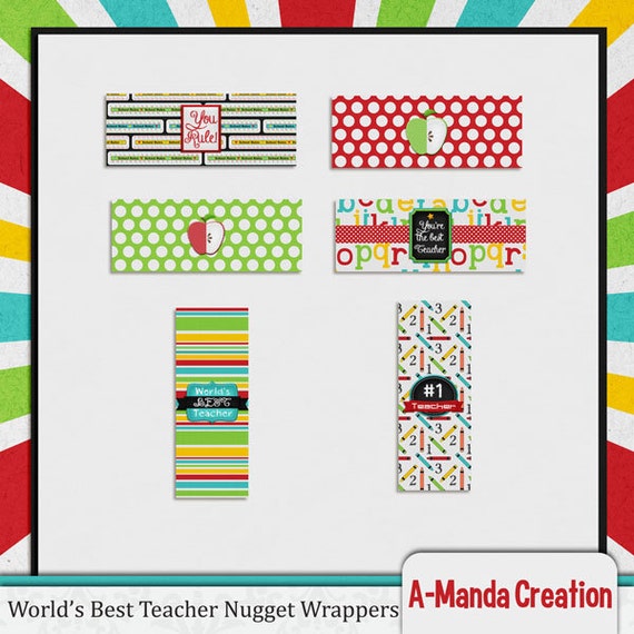 Teacher Appreciation Nugget Wrappers Il_570xn