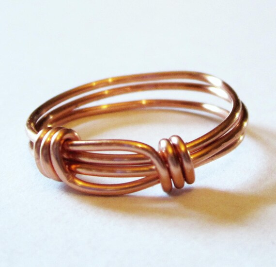 Copper Ring Wire Wrapped Copper Stacking Rings Now