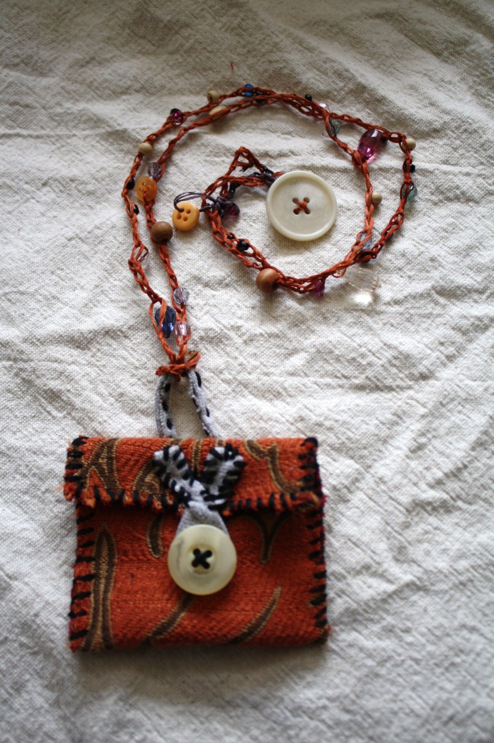 Medicine Pouch Pouch Necklace Amulet necklace Wrap
