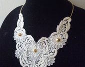 Lace Necklace with Spikes
