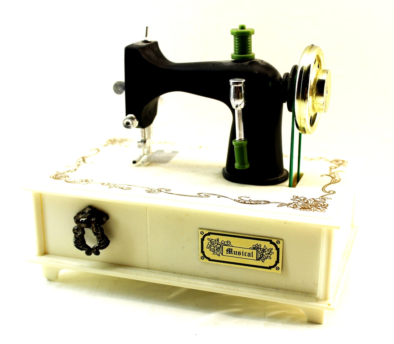 Singer Sewing Machine Style Music Box Vintage Sewing Machine