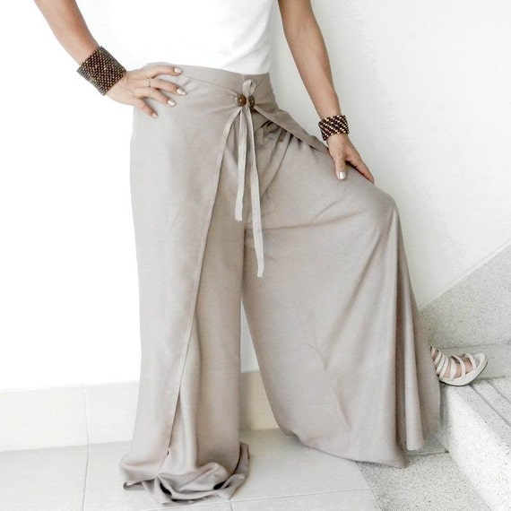 double tie wrap pants