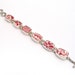 Broken China Jewelry Alfred Meakin Tonquin Red Transferware Sterling Bracelet