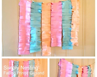 Tissue paper garland | Etsy