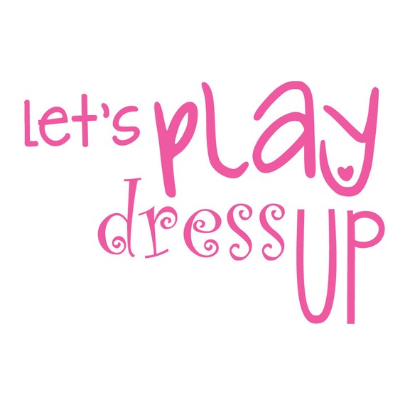 Vinyl Decal Dress Up Lettering Custom Personalized Stickers