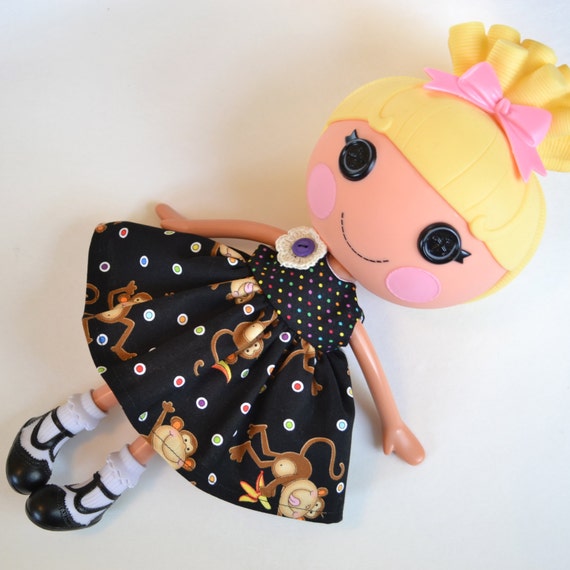 Lalaloopsy SUMMER SALE Silly Monkey Dress for Lala Loopsy Doll
