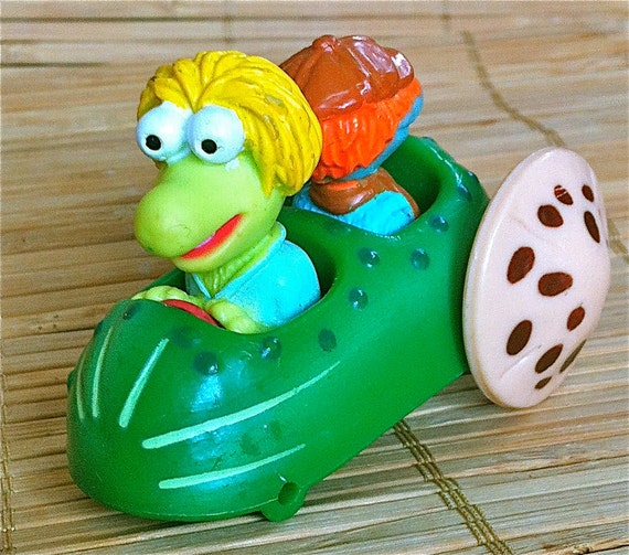 Fraggle Rock Vintage Toy Plastic Cucumber Car 1980s