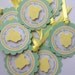 Gender Neutral Baby Shower Favor Tags - Green and Yellow