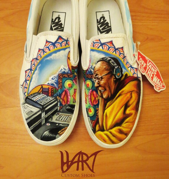 Custom painted shoes