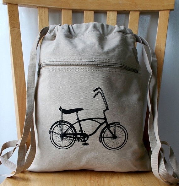 Bicycle Backpack Bike Laptop Bag Gym Bag by catbirdcreatures