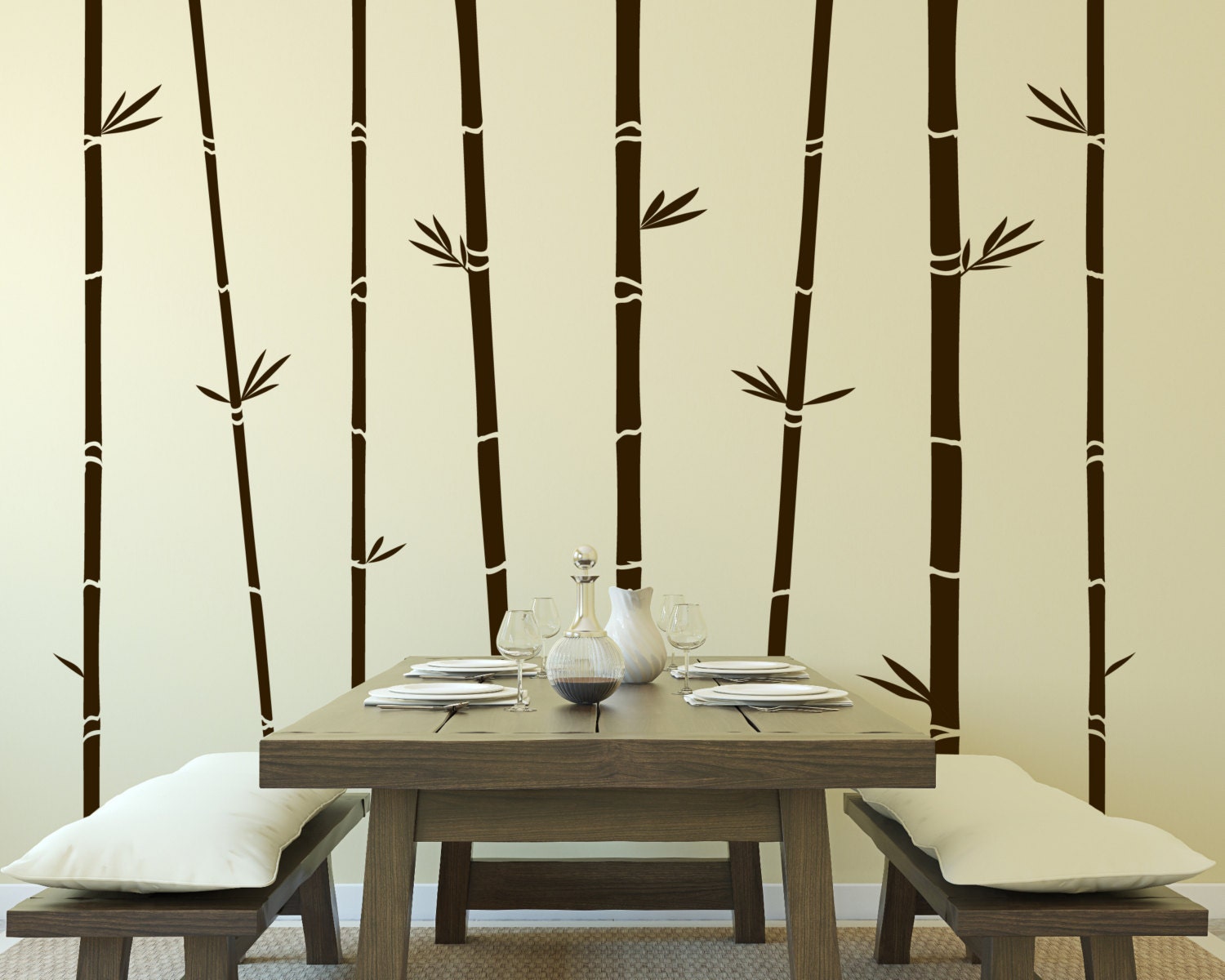 ... Bamboo Trees Vinyl Wall Decal. ?zoom