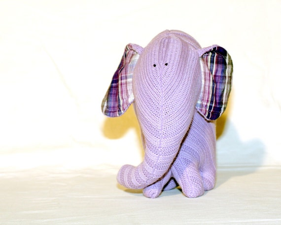 purple elephant stuffed toy