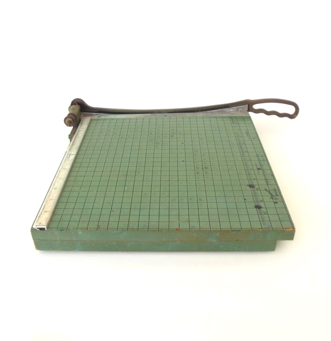 Premier Paper Cutter Photo Trimmer Office Supply Vintage