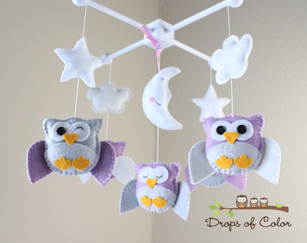 Baby Crib Mobile Owl Baby Mobile Nursery Owl Mobile