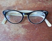 Vintage French Glasses - Cat's Eye Eyeglass Frames