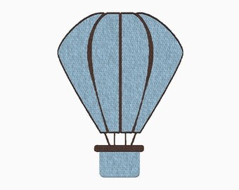 INSTANT DOWNLOAD Hot air balloon embroidery design