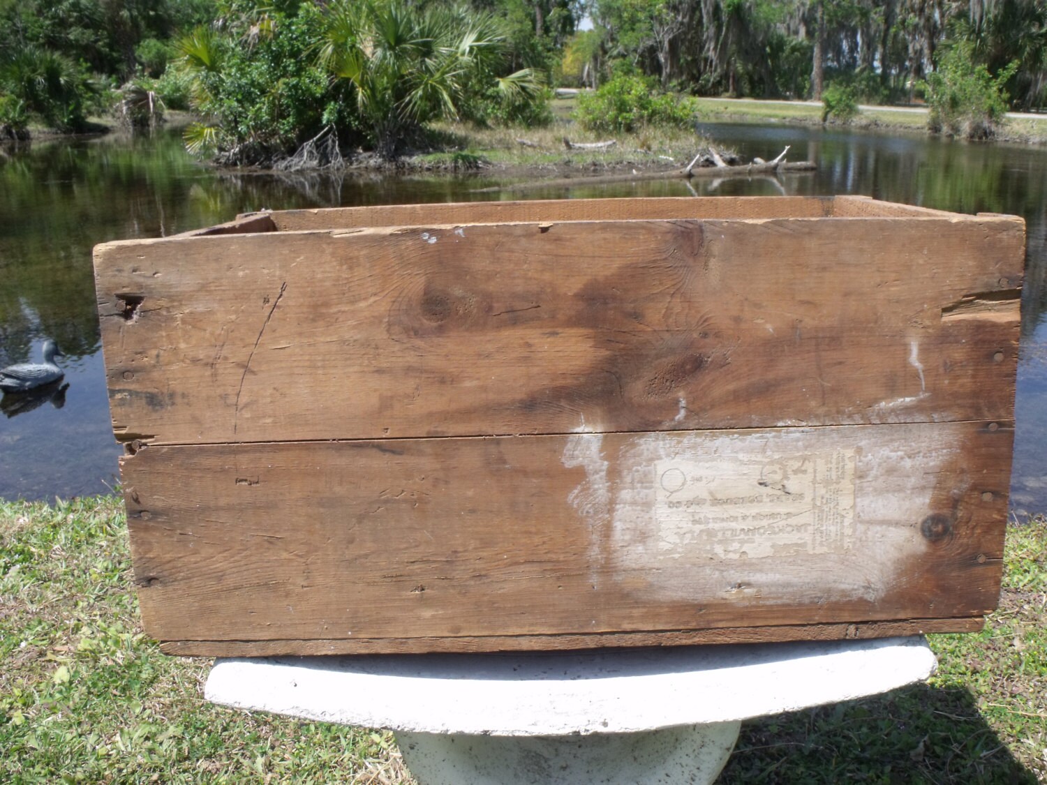 Old Wooden Crate Shipping Sears Roebuck Large