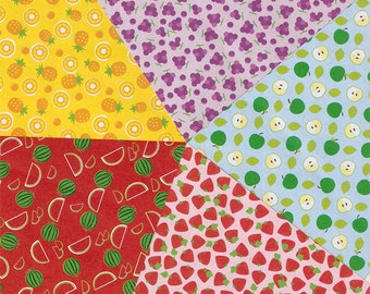 Fruit Pattern Origami Paper - 20 Sheets