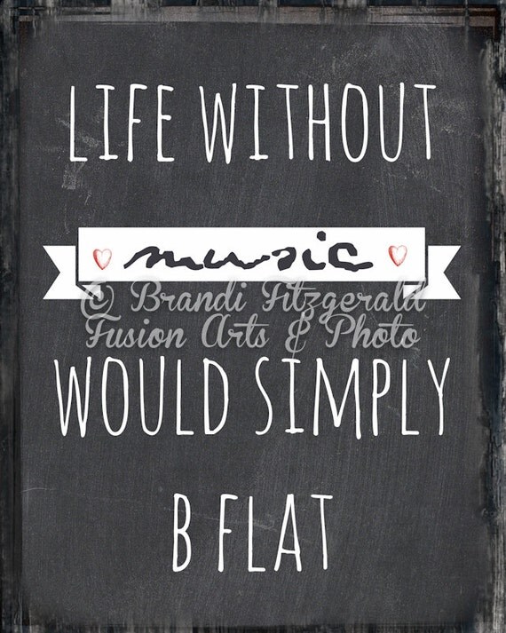 Music Quote Typography Chalkboard Classroom Decor Product