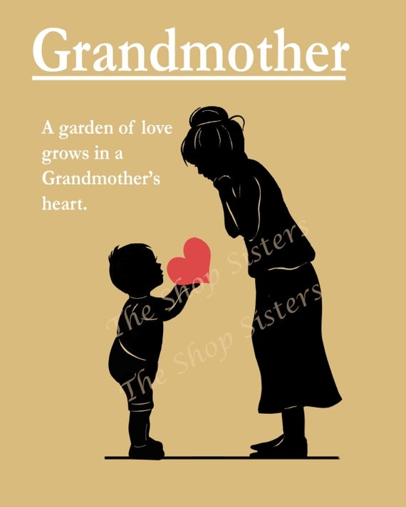 Items similar to Grandmother Mother's Day Poem Grandma ...