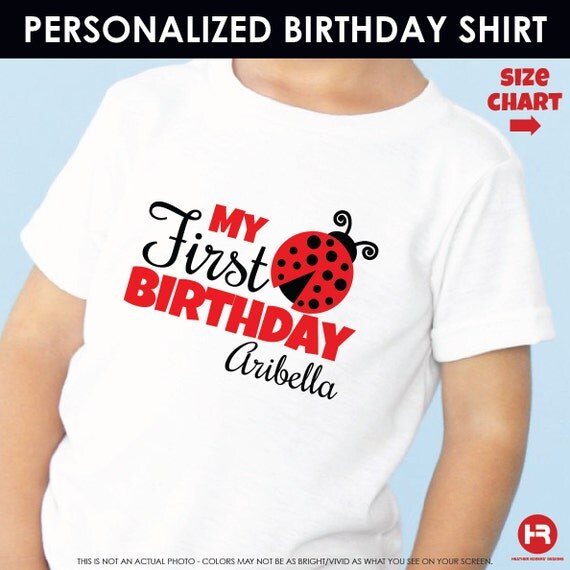 ladybug 1st birthday shirt
