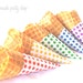 25 Cone bags for diy ice cream cone jackets--or treat cones---Cut to fit waffle cones---use bags as party favors--