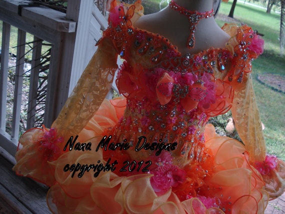 Items Similar To National Glitz Pageant Dress Custom Order By Nana