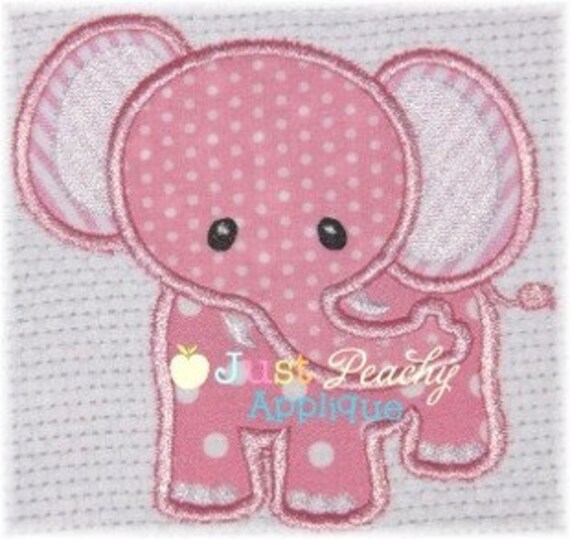 Elephant 2 Machine Embroidery Applique Designs