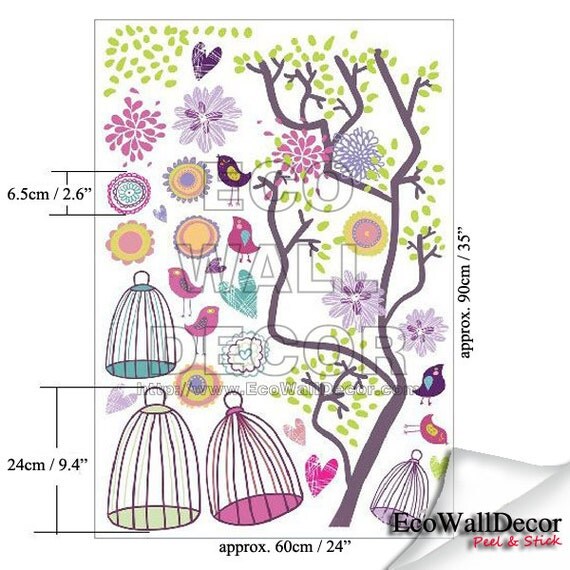 PEEL and STICK Removable Vinyl Wall Sticker Mural Decal Art