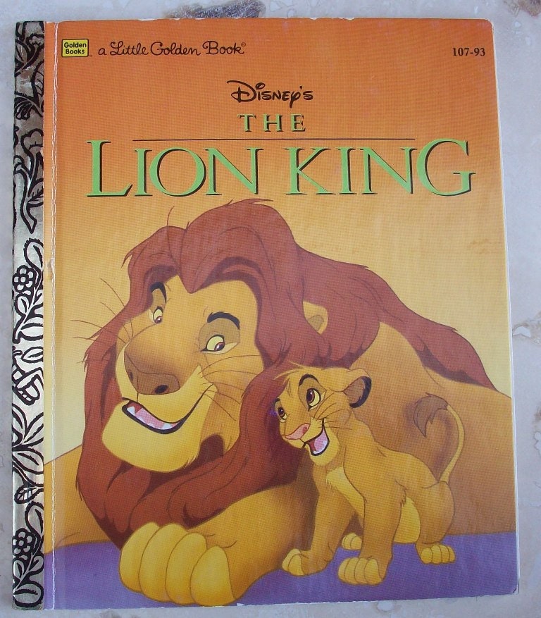 3.00 Sale The Lion King Little Golden Book Disney's