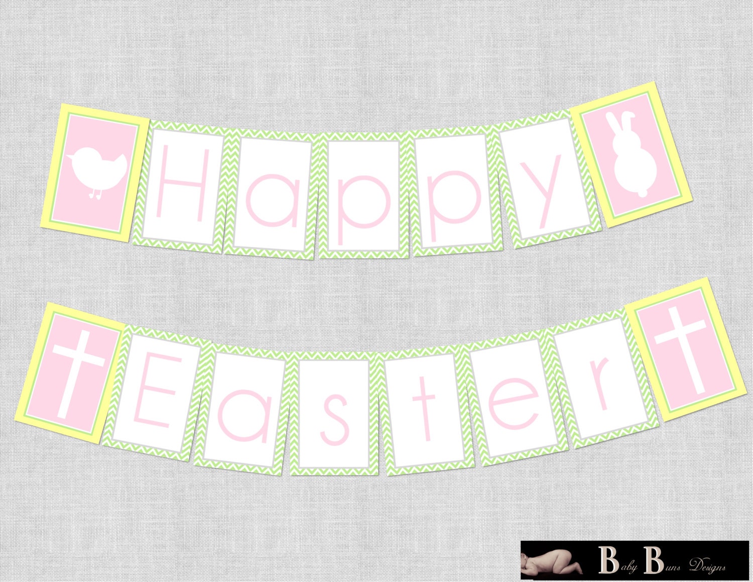 Pastel Easter Party Pack Printable INSTANT by BabyBunsDesigns