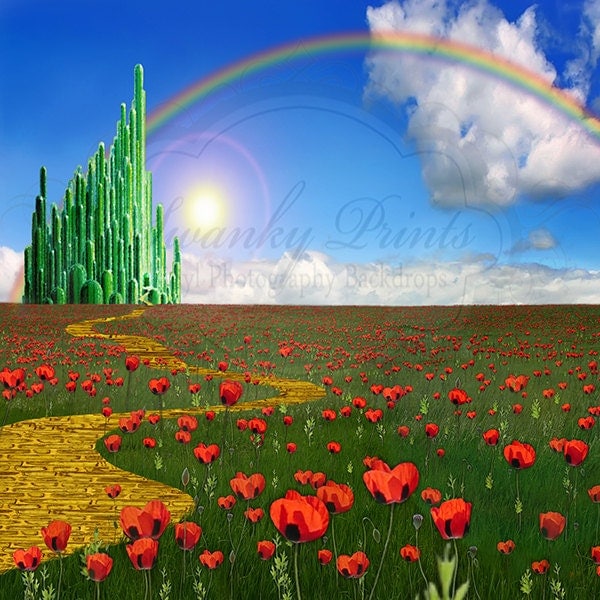 2ft x 2ft PRODUCT / Vinyl Photography Backdrop / Wizard of Oz