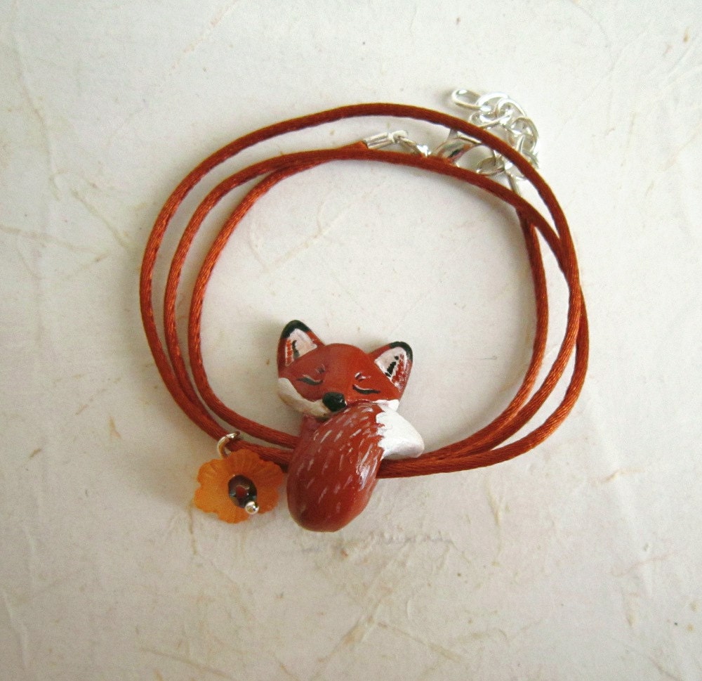 Fox Bracelet Wrap Bracelet by on Etsy