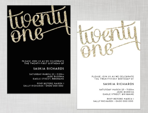 21St Photo Invitations 2