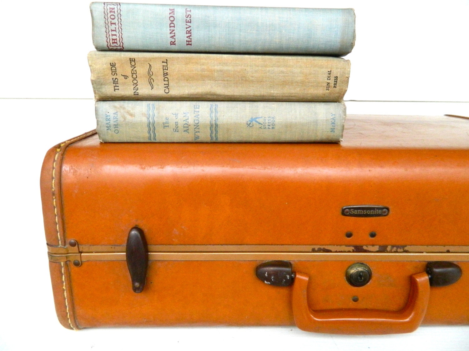 classic leather suitcase