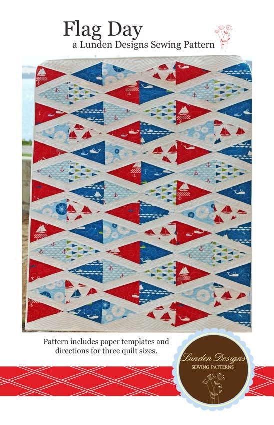 Flag Day Nautical Quilt Lunden Quilt Designs By PinkDoorFabrics